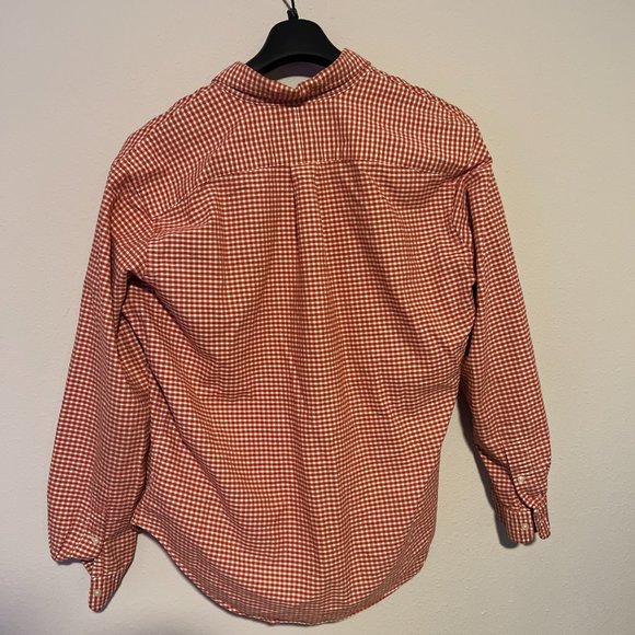 Ralph Lauren Shirt Mens Large Orange Checked Long Sleeve Button Up - Picture 4 of 4